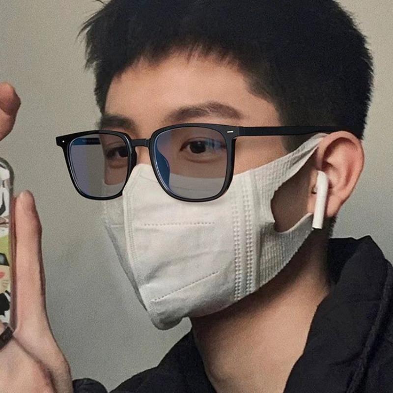 Модные ультралегкие фотохромные солнцезащитные очки для мужчин и женщин, винтажная квадратная оправа, очки с защитой от синего света