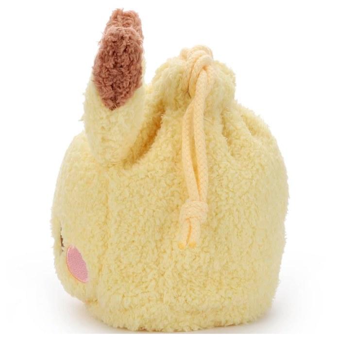 Takara Tomy Arts Pokemon Pokepiece Pikachu Plush Drawstring Bag, 7.1 inch