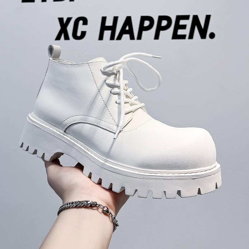 Ботинки Martin мужские британские осенне-зимние на платформе с увеличенным голенищем, мужские деловые повседневные кожаные туфли 18922-A