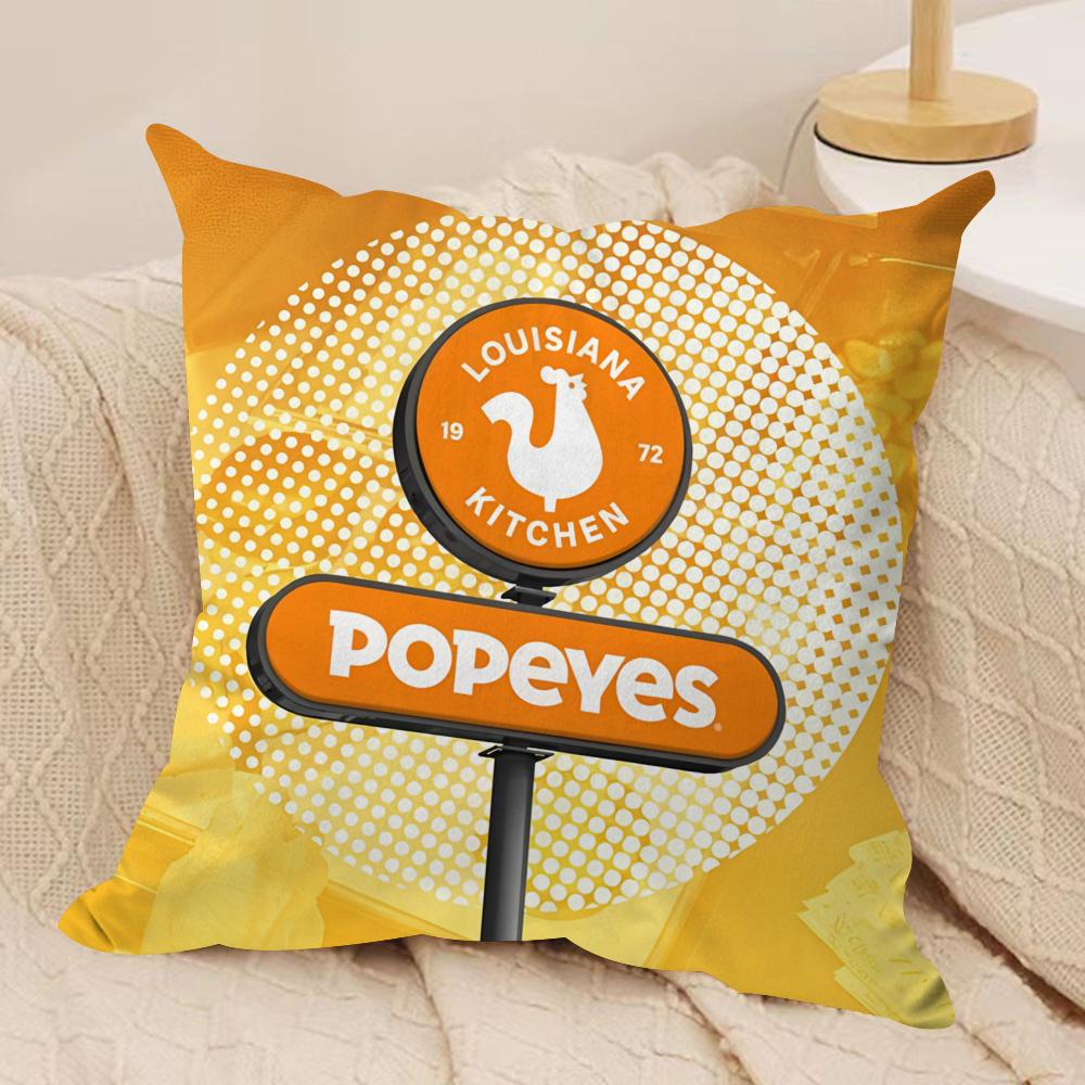 Fried Chicken PPopeyeS Cushion Cover Pillowcase Ultra Soft Skin Friendly Fabric Cloud Like Comfort Concealed Zipper