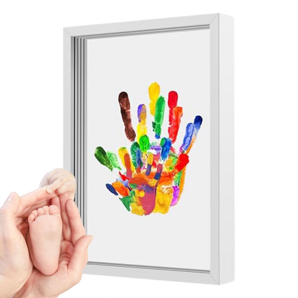 DIY Family Handprint Kit Transparent Photo Frame  for Family Baby Pet
