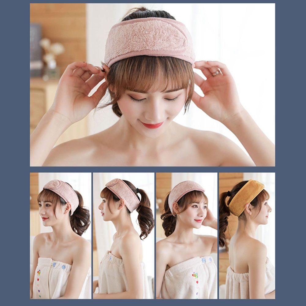 Accessories Women Fashion Bath Makeup Cosmetic Caps Shower Tiara Turban Hairband Head Band Turban