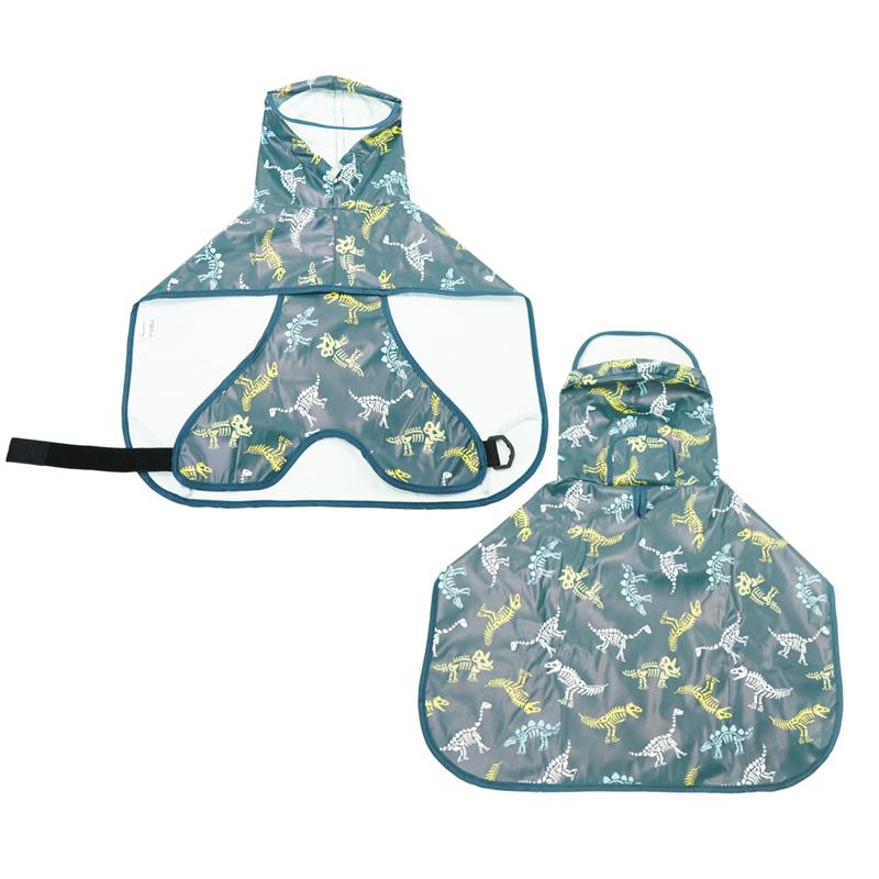 Дождевик для собак, водонепроницаемый, мягкий, дышащий, из полиуретана, для маленьких собак, дождевик с капюшоном и прозрачным колпачком, защищает живот