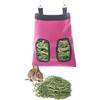 2 Holes Hanging Hay Bag for Bunny Guinea Pigs Small Animal Feeder Rabbit Food Dispensers Bag Cage Accessories Pet Feeding Bag