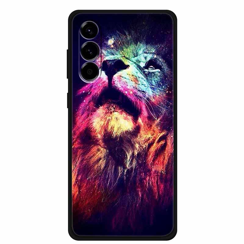 Для Samsung Galaxy A56 Чехол Роскошный Волк Лев ТПУ Силикон Мягкая Задняя Крышка для Samsung Galaxy A36 A26 5G Ударопрочный Чехол с Принтом