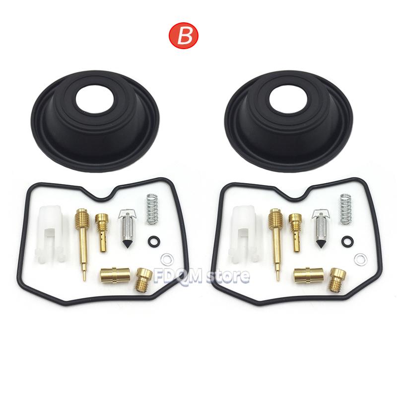 Carburetor Rebuild Kit Repair For KAWASAKI ELIMINATOR 250 EL250 B/D/E/F 1988-2003 With Plunger Diaphragm