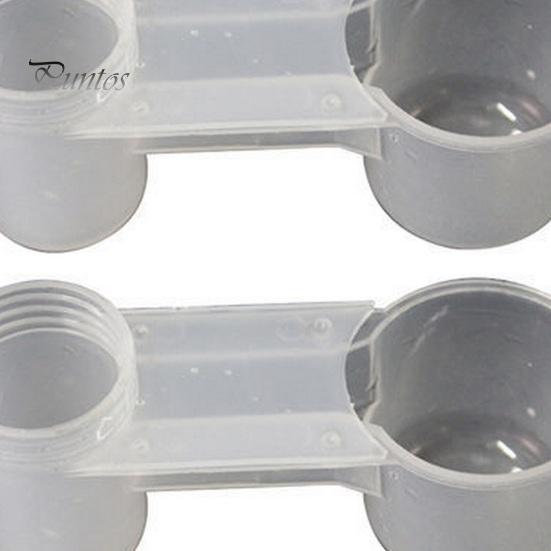 2 шт., поилка для птиц, чашка для питья, двойной рот, направляющая для воды, автоматический диспенсер для воды для птиц, поилка для птиц, питьевой фонтанчик для попугаев, скворцов