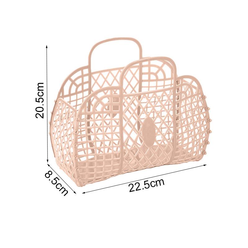 5 цветов большая пластиковая корзина для еды корзина для хранения в ванной комнате может быть разобрана корзина для хранения покупок портативная сумочка мода