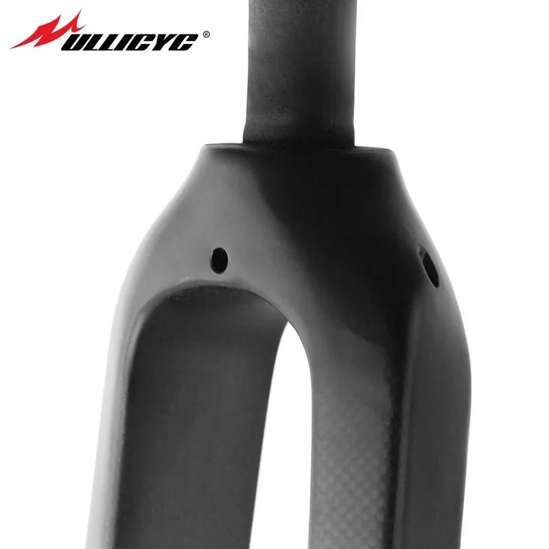 ULLICYC 3K Full Carbon Fiber T800 New Mountain Bicycle Front Fork Tube Thru Axle15*100mm 26/27.5/29 MTB Bike Accessories