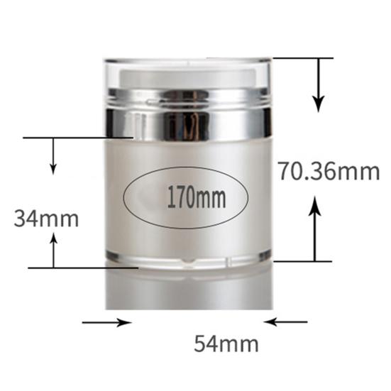 15/30/50 г пустая акриловая вакуумная герметичная банка для ухода за кожей, бутылка для крема, контейнер для банок