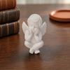Статуэтка Ангелочка, Маленькая Скульптура Ангела-Херувима, 3D-печатная Фигурка Ангела, Держащая Лицо, для Полки, Дома, Рабочего Стола в Офисе, Декора Автомобиля, Подарок-Соболезнование для