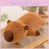 Pillow Plush Capybara With Inner Liner Soft Short Fur Stuffed Toy Animal