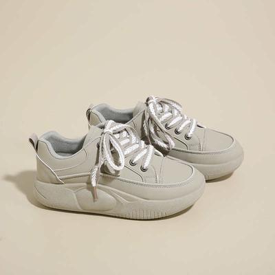 Женская обувь на платформе из экокожи Размеры 43 44 45 Повседневные сникеры для женщин Эргономичные кроссовки Женские спортивные Новое поступление