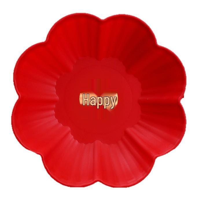 Новичок из 2 предметов 0,01 Свадебная фруктовая тарелка - Красный двойное счастье Набор сухофруктов и конфет