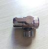 Modern Wall-mounted Chrome T-Adapter Shut-off Valve Horizontal Spray for Bathroom Toilet Bidet Brass