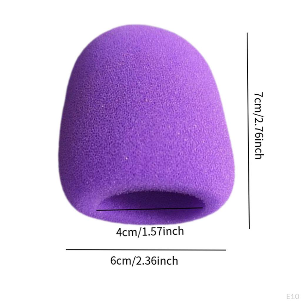 10 шт. чехол для ручного микрофона защита от ветра микрофонные чехлы портативный губчатый пенопласт