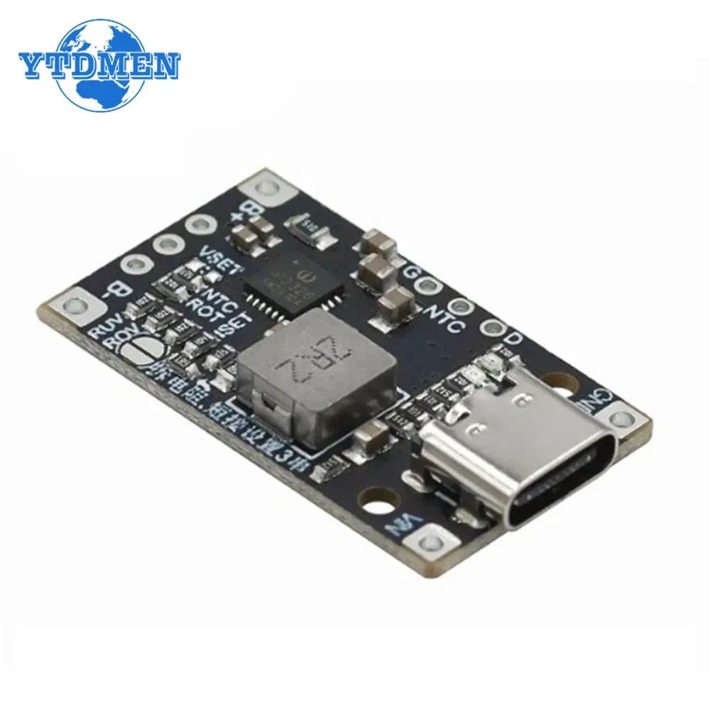 2S Type-C USB 15W 8.4V 12.6V 1.5A BMS Модуль зарядки литиевой батареи с повышением напряжения и балансировкой, поддержка быстрой зарядки с индикатором