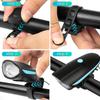 USB Rechargeable Bike Headlight with Horn Waterproof LED Front Light for Mountain Road Bicycle Night Riding Safety