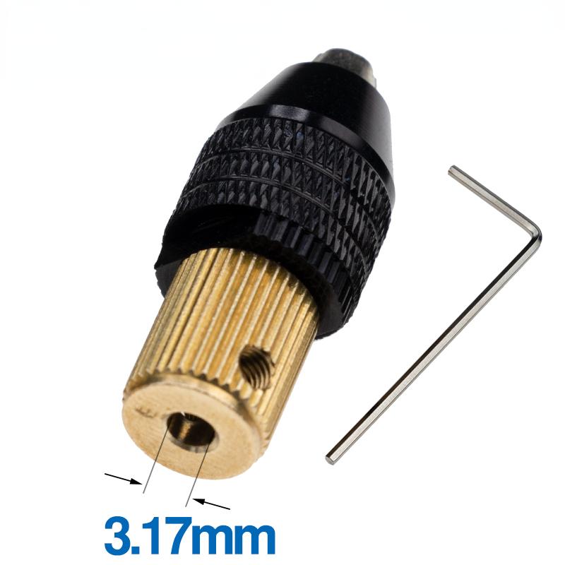 Мини-сверлильный патрон, картридж с оправкой, гравер, цанговый патрон, зажим для вала электродвигателя, зажим для быстрой смены патрона 0,5-3,2 мм