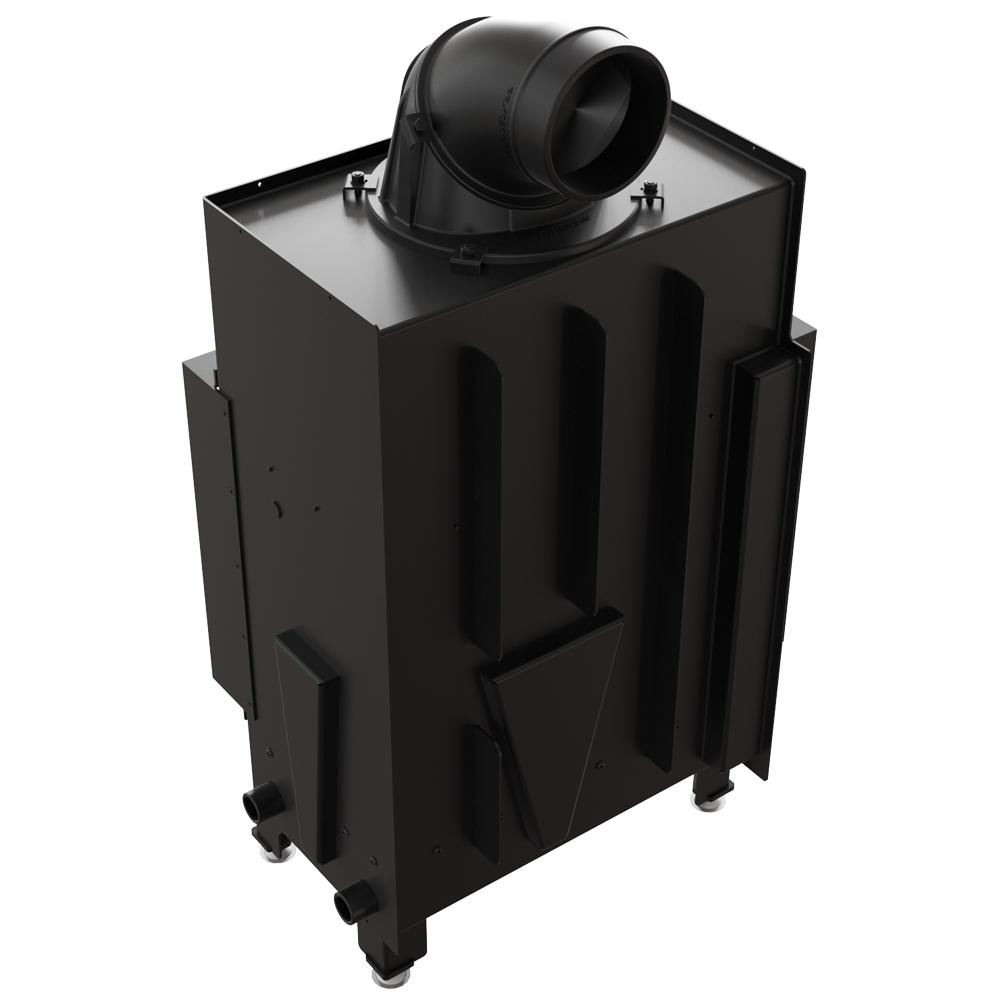 Steel Fireplace KRATKI FLOKI S Left 8 kW Ø 160