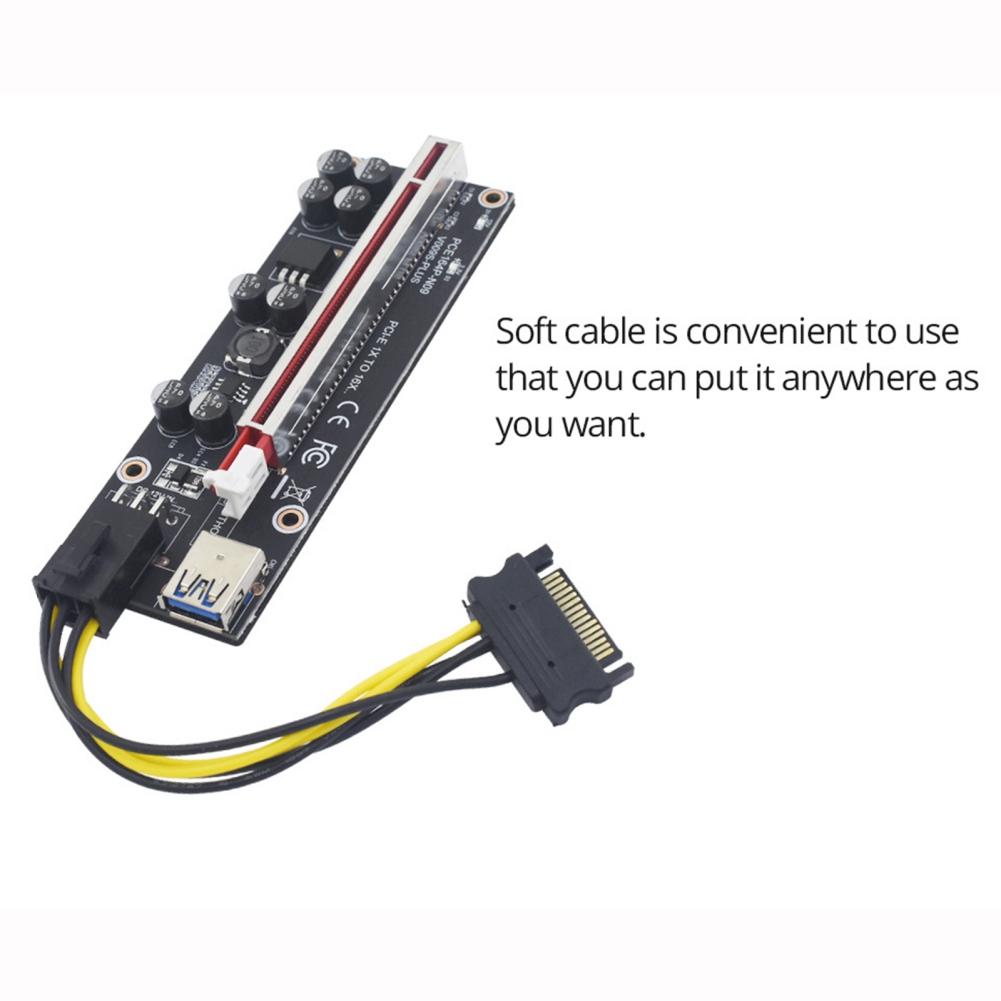 009SPlus Кабель-удлинитель переходной платы PCI-E Графический удлинитель от 1X до 16X