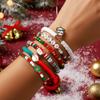 European & American Christmas Charm Bracelet with Santa, Snowflake & Tree Beads