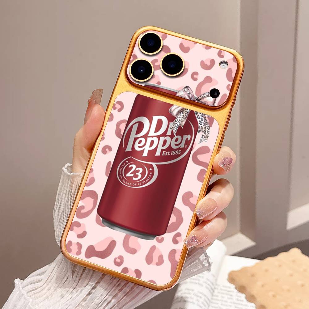 Бренд газированных напитков Dr Pepper Наклейка-обертка Для IPhone17 Pro/17pro Max Наклейка на телефон Кожаная пленка-защита задней панели Полное покрытие