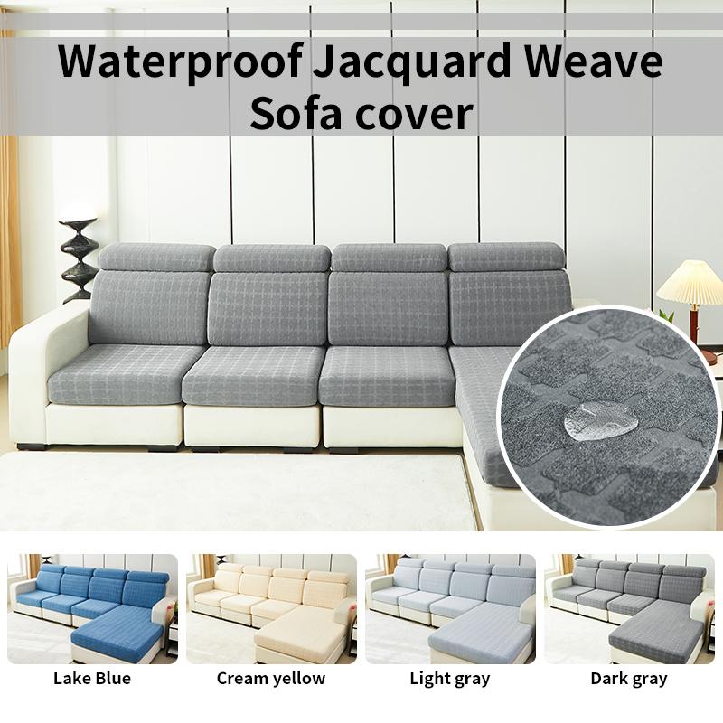 1 Pc Jacquard Sofa Seat Covers Stretch Couch Cover Bench Cover For Living Room Study Sofa Cushion Cover Removable Slipcover