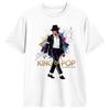 Футболка Michael J Jackson Король Поп-музыки Летняя Y2K Забавные Футболки Хлопковая Хипстерская Футболка Для Унисекс Повседневный Топ Футболки