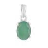 Silver Pendant with Emerald 1.215ct (2106739)