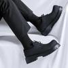 Brand Men's Spring/autumn British Style Thick Soled Formal Leather Shoes New Fashionable Men's Classic Black Lace Up Work Shoes