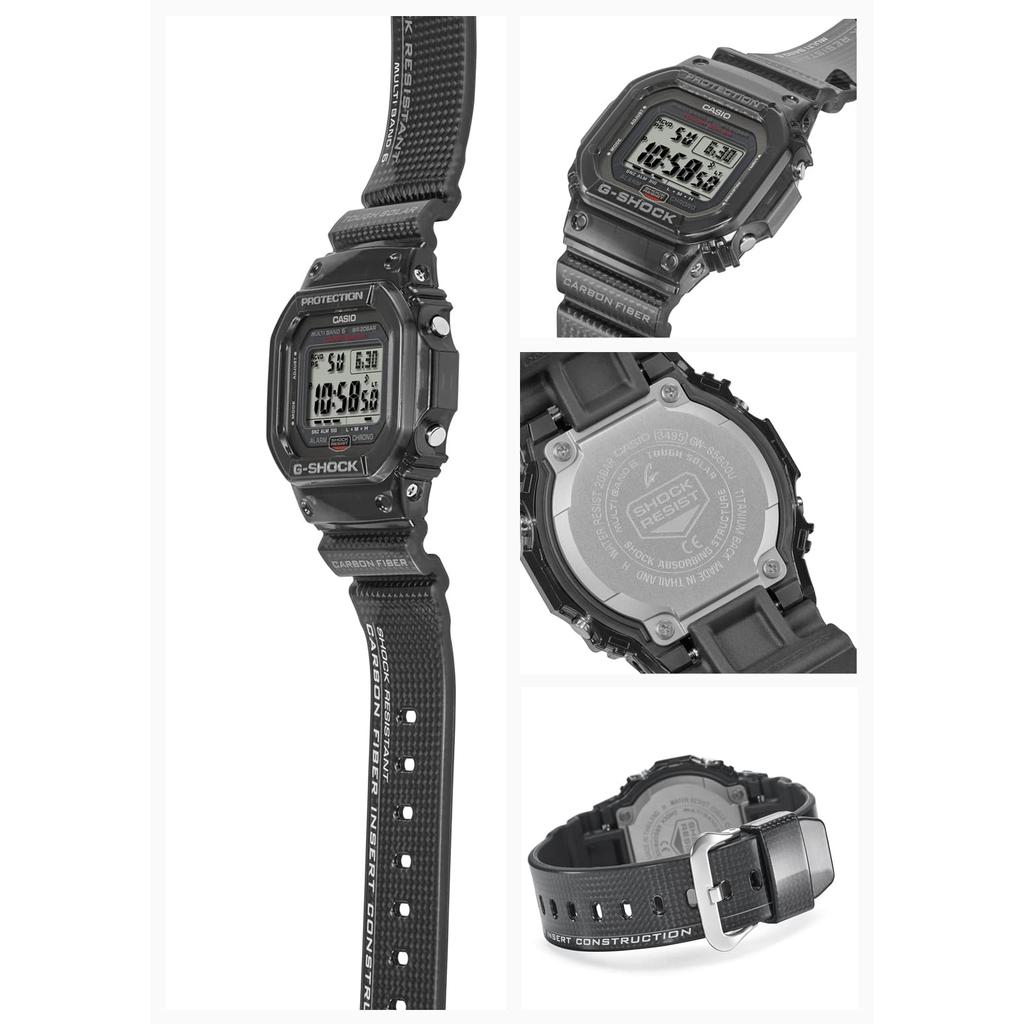 Casio G-Shock GW-S5600U-1JF Мужские Черные Солнечные Радиоуправляемые Часы с Ремешком из Углеродного Волокна и Титановыми Деталями - Японская Внутренняя Модель