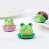 8 Piece Creative Miniature Plastic Frogs Animal Sculpture For Home Office Tabletop Decors Garden Landscape Ornaments