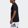 Adidas Футболка Bos Hoops с круглым вырезом и коротким рукавом для мужчин, черная GN7265