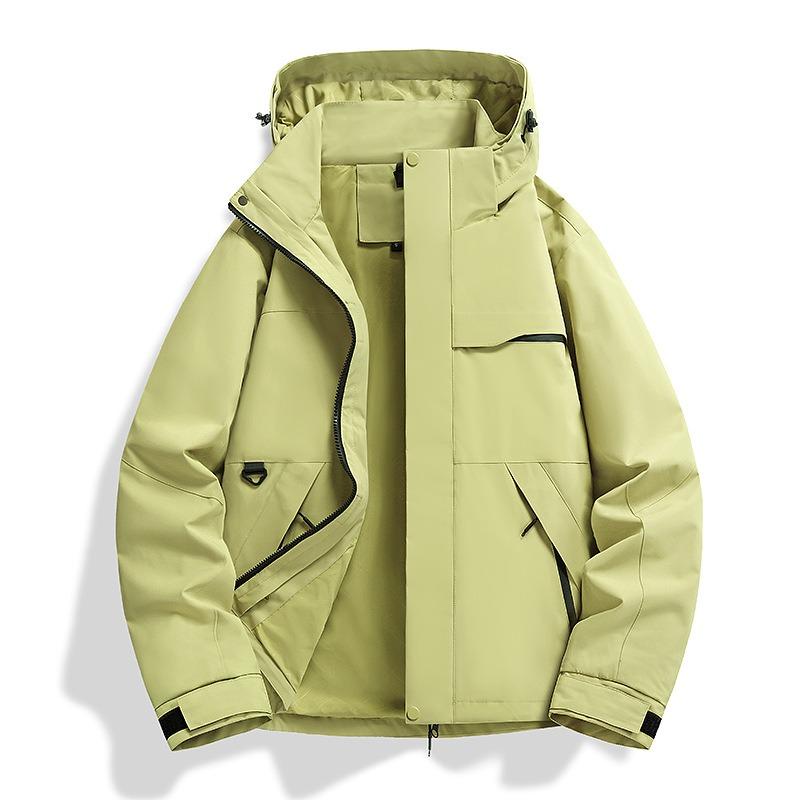 Женская куртка для активного отдыха, костюм для хайкинга, флисовая подкладка, ветрозащитная и водонепроницаемая куртка три-в-одном, мужская, на заказ