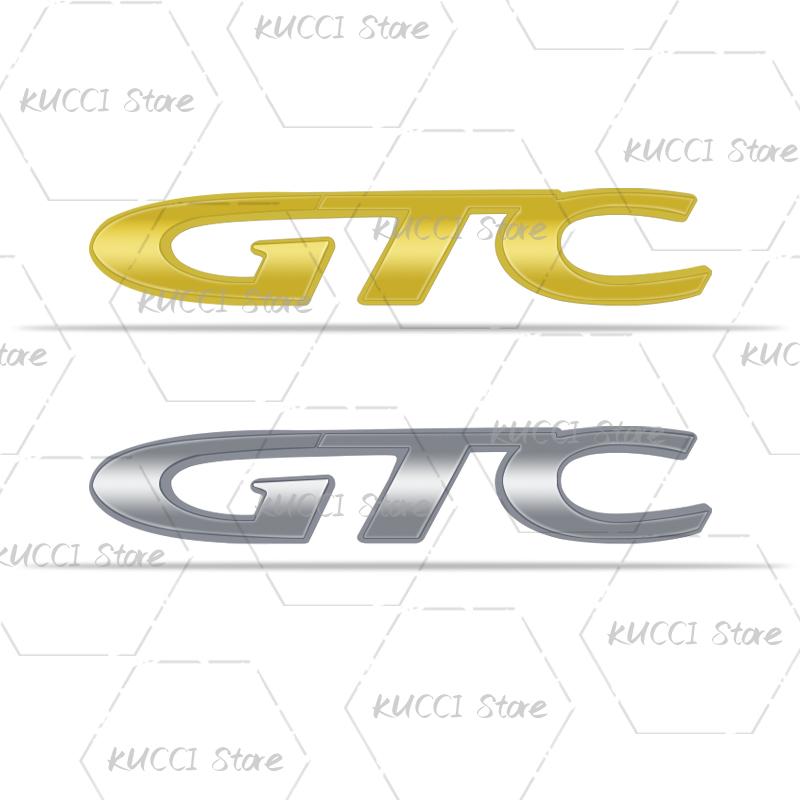 Alloy Metal GTC Grille Emblem Rear Trunk Badge Sticker For Vauxhall Opel Corsa Rocks Vectra Zafira Mokka Meriva Insignia Astra