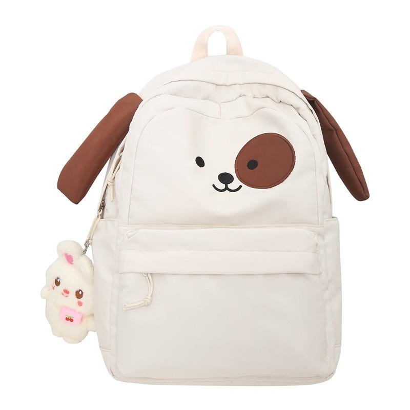 2023 New Cute Funny Dog Backpack Cartoon School Bag Nylon Water-resistant Backpack Girls 3-4 Grade