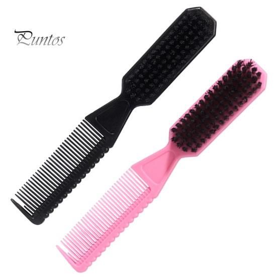 Щетка для волос двойного назначения, портативная, нежная чистка, компактная, удобная, пушистая, расческа для бороды, для сломанных волос