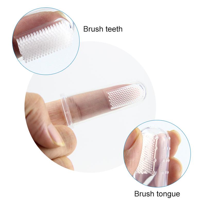 Finger Baby Brush Teeth Silicone Toothbrush Cover Oem Finger Toothbrush for Baby