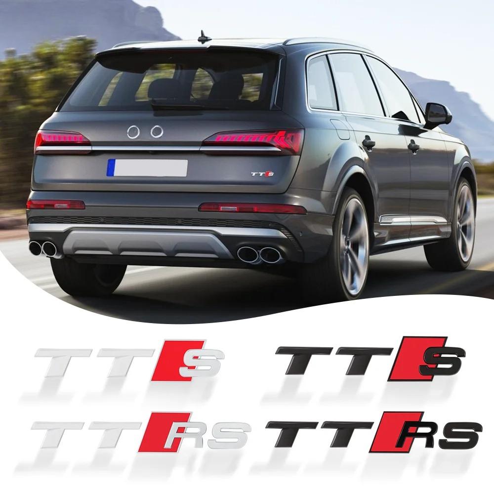 3D ABS Эмблема TTS TTRS Наклейка на кузов автомобиля, заднюю часть багажника, украшение, аксессуар для S TT RS Sline A3 A4 A5 A6 B9 B8 8P 8V B6 C7 Q5
