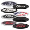 QZKW1 Replace Type Car Rear Trunk Badges Lid Emblem Front Rear Logo For Ford Fiesta Mondeo Fusion Explorer Escape Shelby Edge Kuga