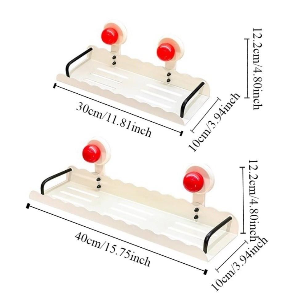 Dopamine Suction Cup Storage Shelf Punch Free Shower Shampoo Rack Bathroom Storage Rack  for Home