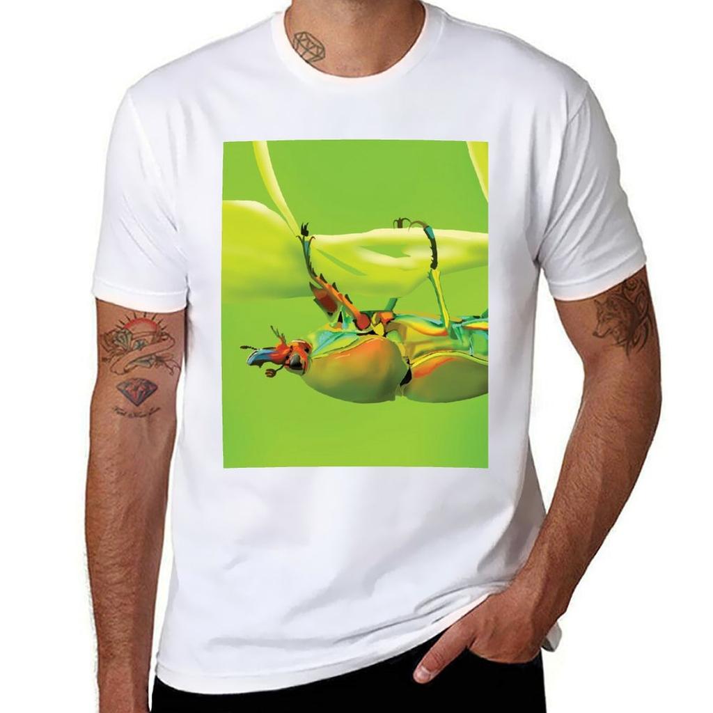 Golden Stag Beetle Tshirt Mechanic Work Tee Shirt