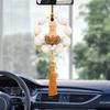 Car Pendant Lotus Pendant Buddha Ornament Gourd Blessing Ornament Creative Boxwood High-end New Pendant Car Accessories Interior