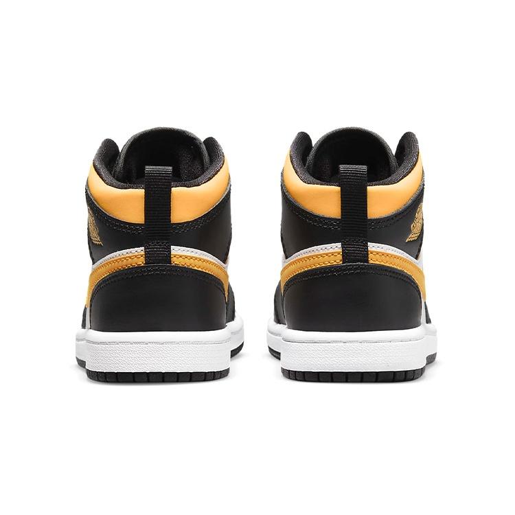 (PS) Air Jordan 1 Mid 'Black University Gold' Детские 640734-177