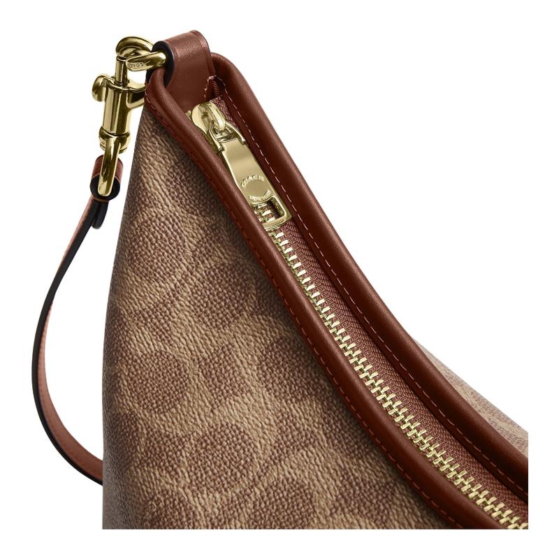 Coach Сумка через плечо Laurel 31 Signature Canvas Женская сумка-хобо Две съемные ручки Застежка-молния Для поездок CEY95‑IMXHE CV975‑IMXHE