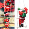 New Cute Window Decor Party Ornament Climb Ladder Doll Santa Claus Xmas Ornaments