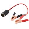 Car Cigarette Lighter Female Socket Adapter to Battery Crocodile Clip Clamp Cable