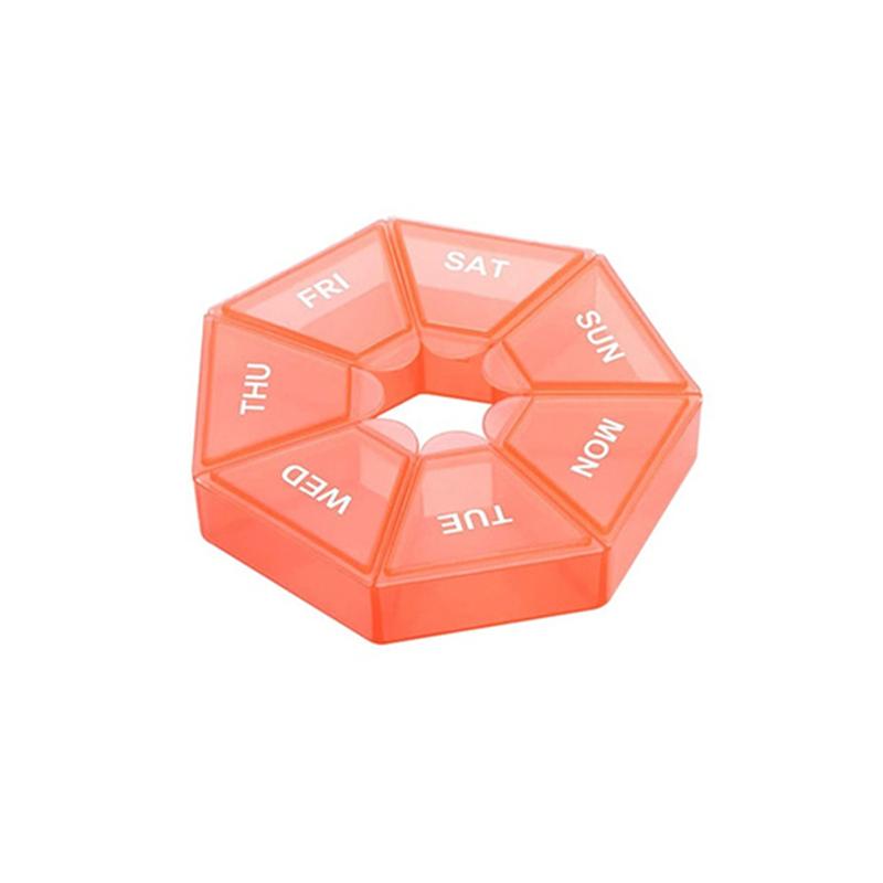 1 шт., пластиковый чехол для таблеток, 7 дней, коробка для конфет, портативный держатель для планшета, органайзер для путешествий, дозатор для таблеток, контейнер