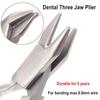 Dental Orthodontic Three Jaw Plier Three-Prong Forcep For Shaping and Bending Every Kind Ligature For Dentist Tools